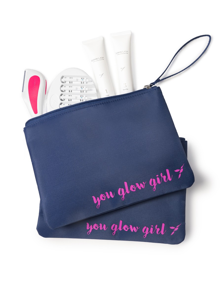 You Glow Girl Travel Bag and 2 Travel Edges