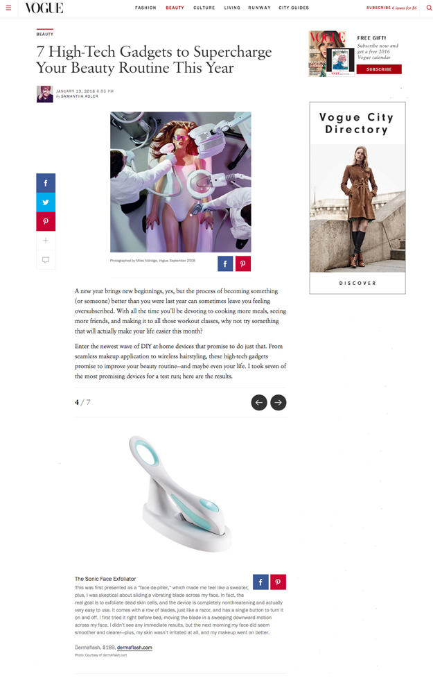 Dermaflash in Vogue